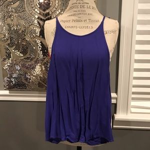 Silence + Noise blue tank top